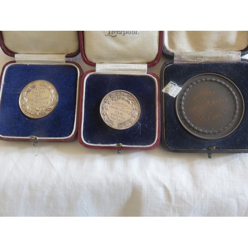 86 - Three Cased Medallions