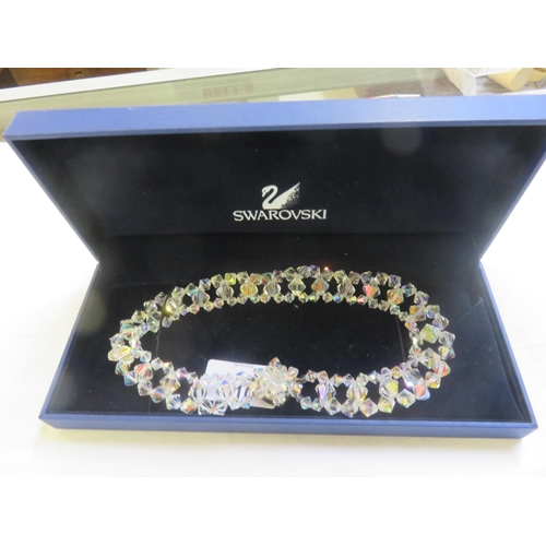 110 - Boxed Swarovski Crystal  Necklace