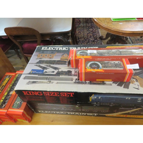 115 - Hornby King Size Electric Train Set Including GWR King Henry The V111 Loco etc