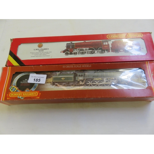 185 - Boxed Hornby BR Class 9F Evening Star and LMS 5 Locomotives