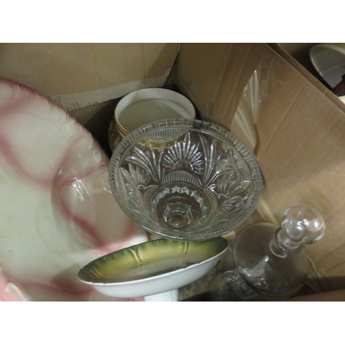 216 - Three Boxes, Ceramics, Glass and Bric-a-Brac