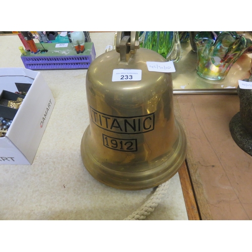 233 - Replica Titanic Bell