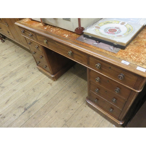 389 - Leather Topped Partners Desk