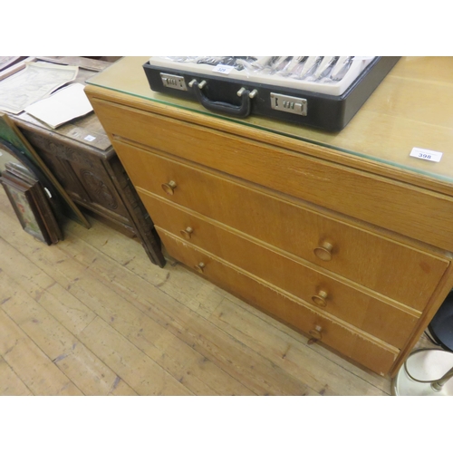 398 - Mid Century Oak Dressing chest