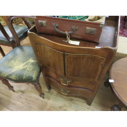 403 - Inlaid Mahogany Two Door Cabinet