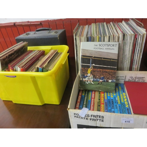 416 - Four Boxes Records and Books