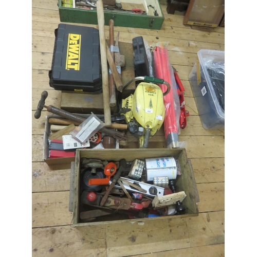 435 - Large Lot of Tools, Drills, Petrol Chain Saw etc