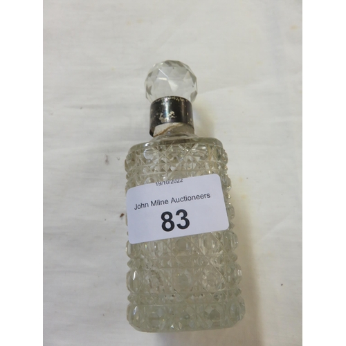 83 - Silver Topped Perfume Bottle