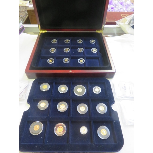 96 - The Worlds Finest Gold Miniature Twenty Three Coin Set