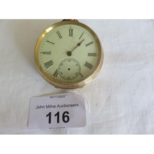 116 - 18ct Gold Pocket Watch