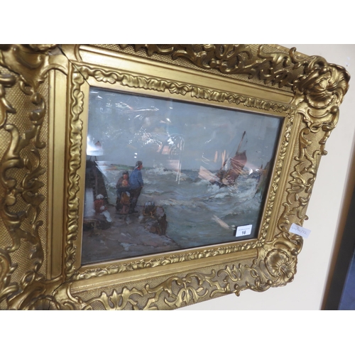 16 - Gilt framed oil painting 