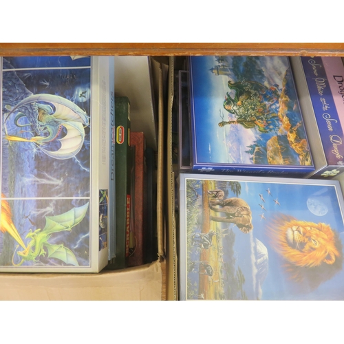 200 - Large Lot of Puzzles, Books etc