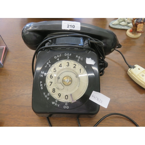 210 - Bakelite Rotary Phone