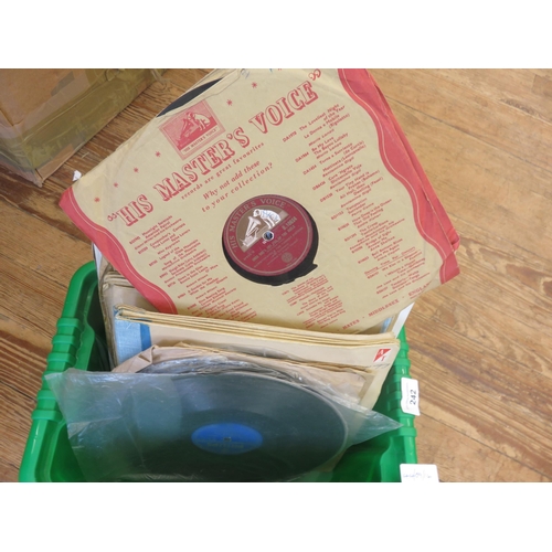 242 - Box of Assorted 78rpm records