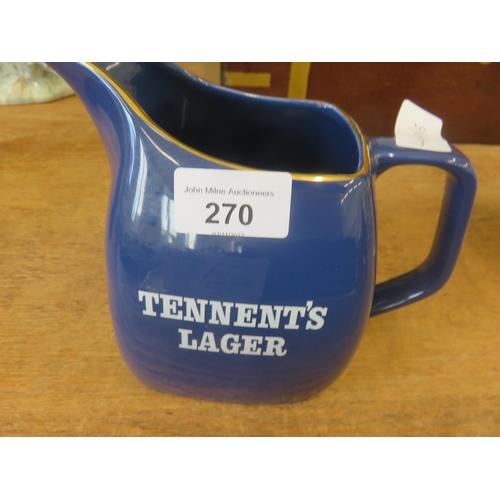 270 - Tennents Lager Jug