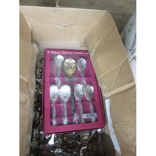 350 - Box of Crested Spoons