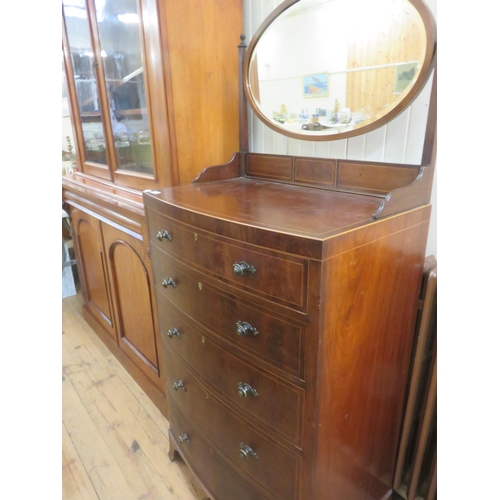 447 - Five Drawer Chest of Drawers with Dressing Mirror