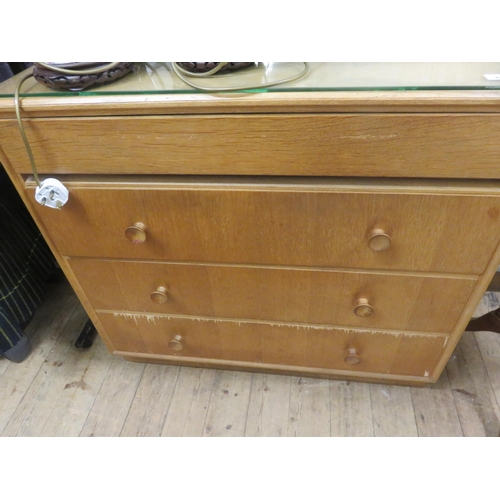 450 - Mid Century Oak Dressing Chest