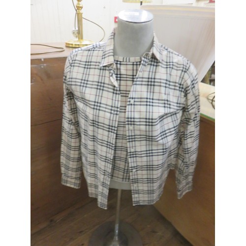 197 - Two Burberry collared shirts