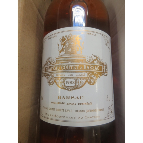 168 - 1.5 litre Chateau Coutet A Barsac plus one bottle Armagnac Senpe