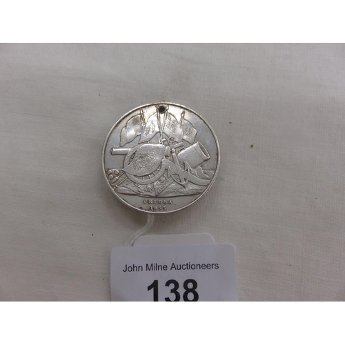 138 - Silver Crimea 1855 Ottoman Medal