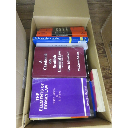 169 - Small box with books on law