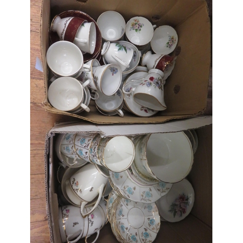 252 - Two boxes of mixed Tea Sets