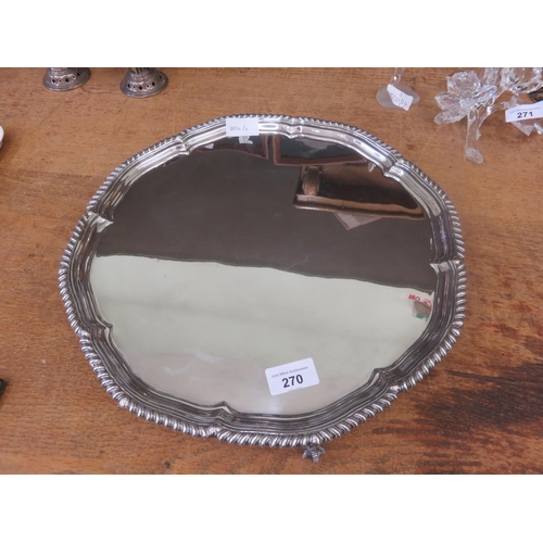 270 - Plated Circle Tray 