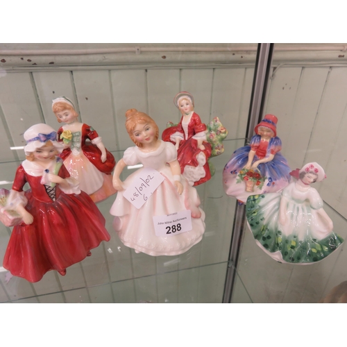 288 - Six Royal Doulton Figures