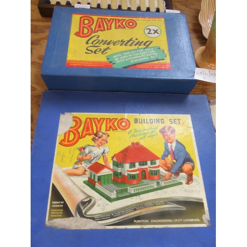 308 - Two boxed Bayko Building Sets