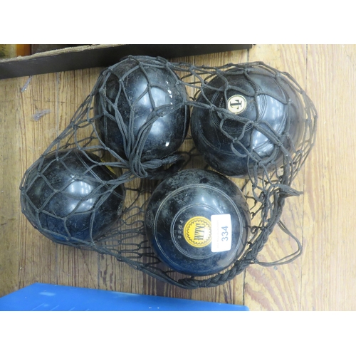 334 - Set of Four Bowling Balls