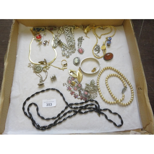 353 - Box of Costume Jewellery