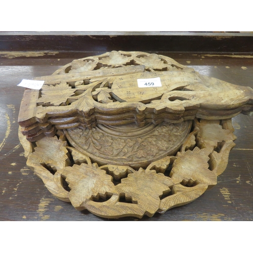 459 - Small Wooden Carved Table