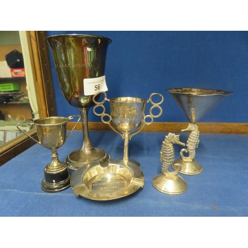 56 - Various Silver Trophies, 12 troy ozs.