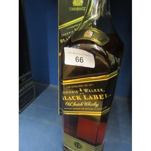 66 - Boxed Twelve Year Old Johnnie Walker Black Label