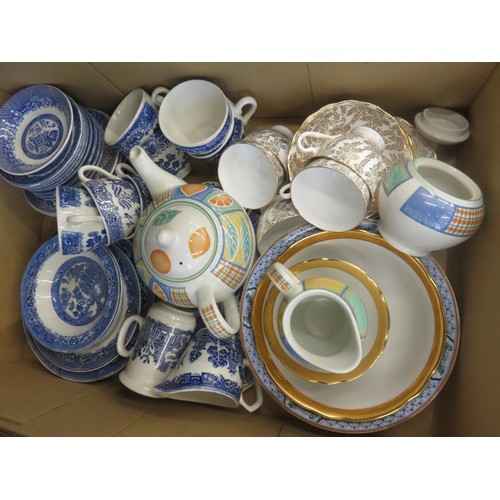 282A - Two boxes of Mixed Glass, Dinner Set, Tea Set etc