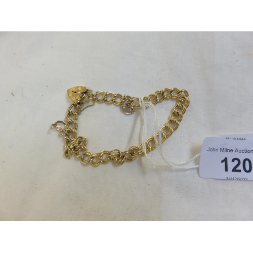 120 - 9ct Gold Bracelet 11.6g