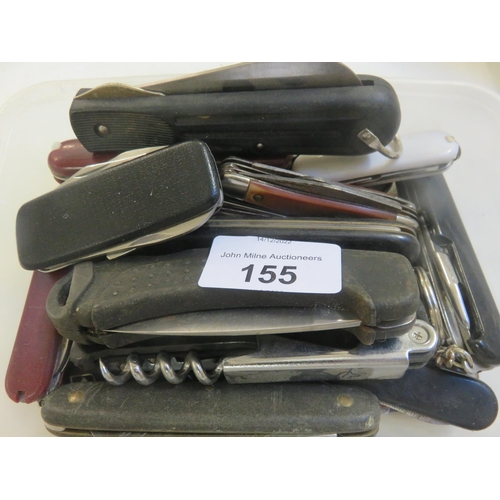 155 - Box with various Pen Knives