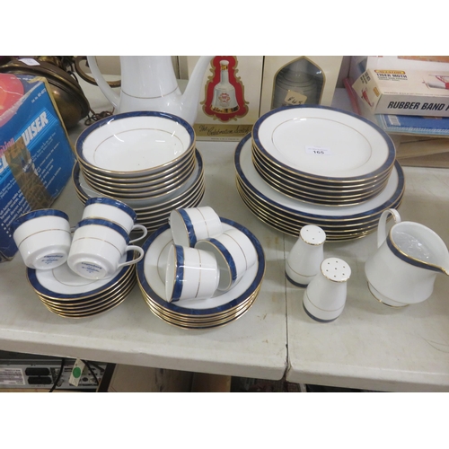 165 - Noritake  Legendary Blue and Gilt Dinner Set and Matching Tea Set