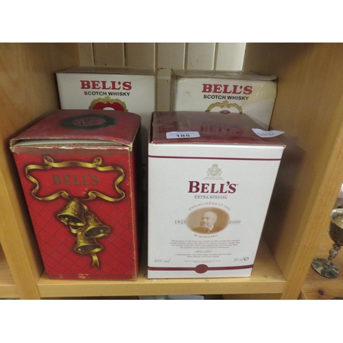 185 - Four Cased Bells Decanters