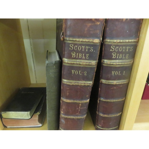 191 - Scott's Bible Vols. 1 & 2 plus two small Bibles