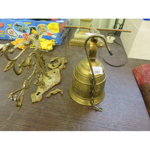 303 - Brass Bell and Bracket