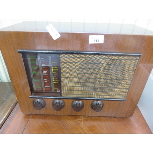 311 - Old Ferranti 105 Valve Radio