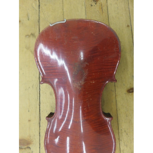 169 - Cased Violin, repaired in Aberdeen 1900 by J. Stuart