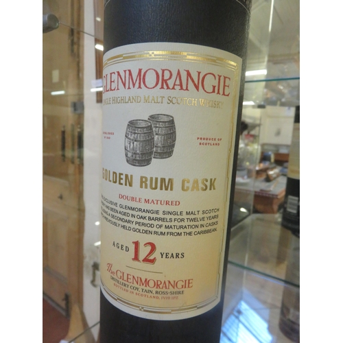 185 - Cased Bottle of Glenmorangie Whisky Golden Rum Cask 12 years