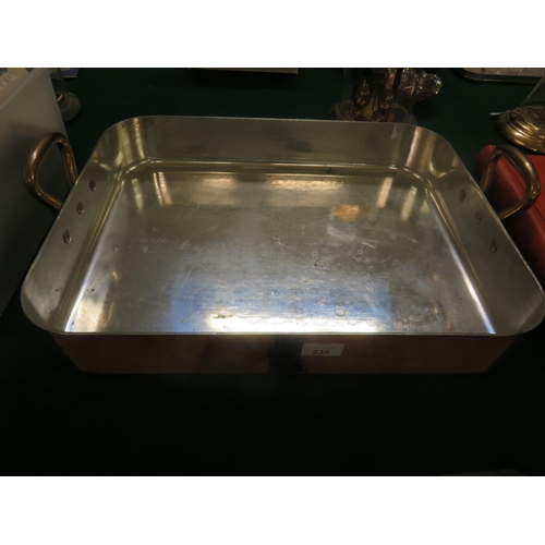 235 - Large two handled Copper Pan