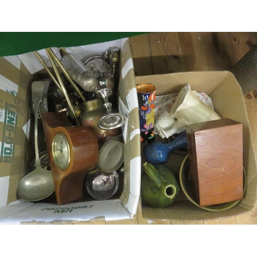 243 - Box of Mixed Metal Ware