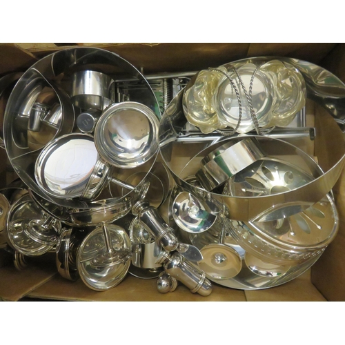 247 - Box of Metal Cake Tins and others