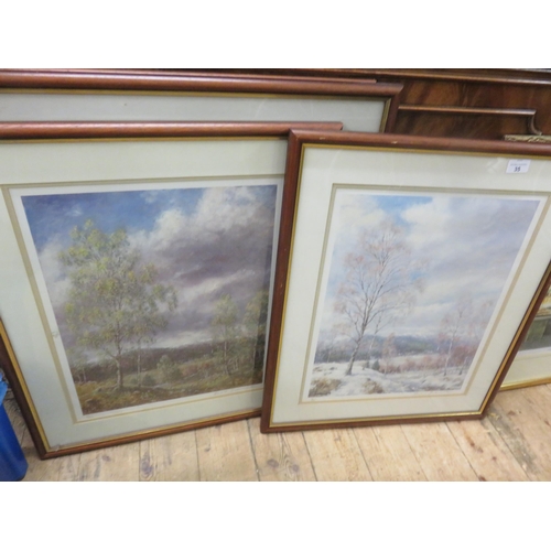 35 - Four Framed and signed Howard Butterworth Prints 