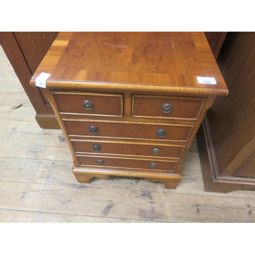 358 - Small Yew Wood Chest of Drawers